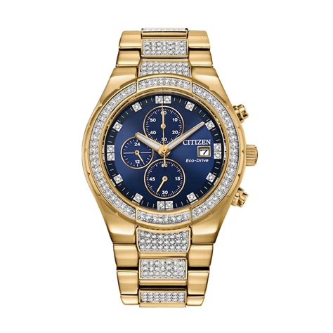 citizen crystal men's stainless steel watch & bracelet boxed set|citizen wr 50 watch price.